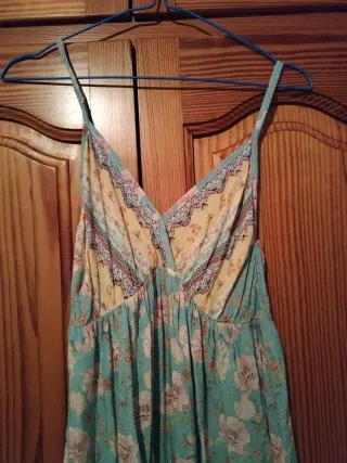 Vestido largo tirantes floral