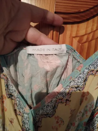 Vestido largo tirantes floral