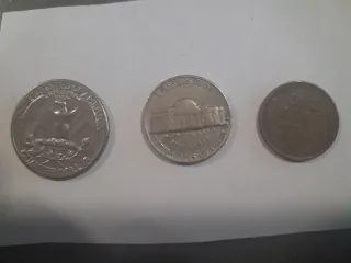 Lote 3 monedas EEUU