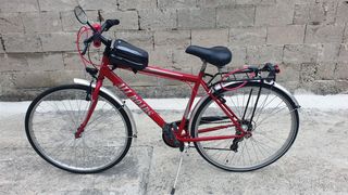 Bicicletta uomo rossa revisionata