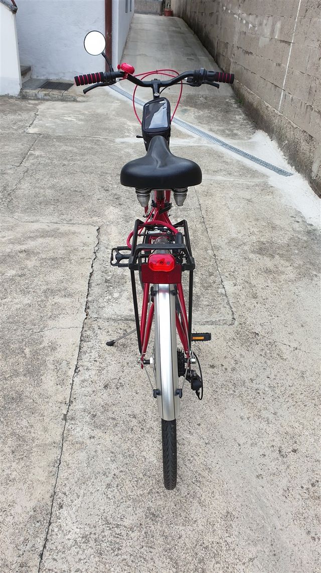 Bicicletta uomo rossa revisionata