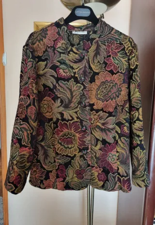 Chaqueta Dressbarn floral multicolor Talla M