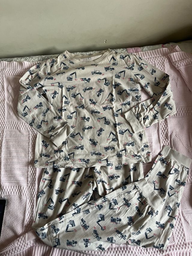 Pigiama Cotton Juice bambino escavatori