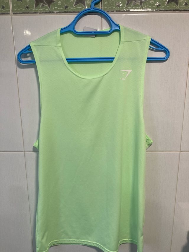 Camiseta tirantes Gymshark verde