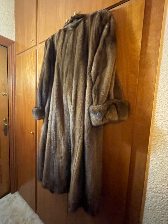 Abrigo largo pelo auténticoVison