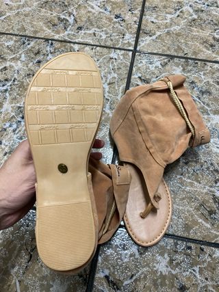 Sandalias Botín Verano Beige