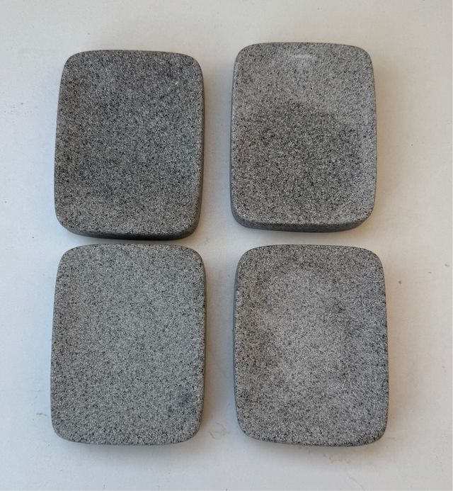 Jabonera de piedra gris