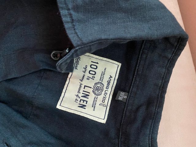 Camisa Lino Negra Talla S