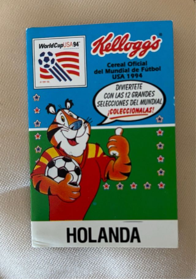 Ficha Kellogg's Mundial USA 94 Holanda