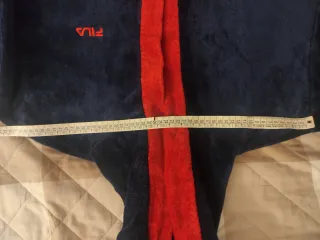 Accappatoio Fila Cotone Velour Unisex Blu