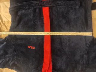 Accappatoio Fila Cotone Velour Unisex Blu