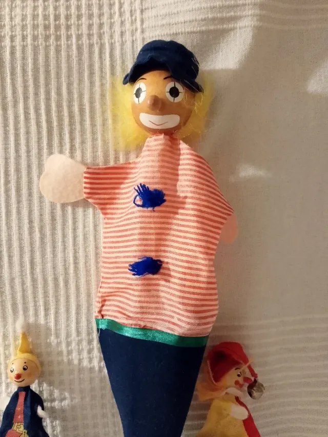 Marionetas de palo payasos