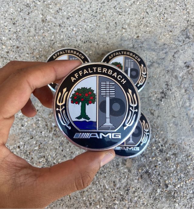 Tapabujes Mercedes Benz AMG 75mm Nuevos