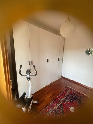 Armadio 6 ante battenti bianco/marrone