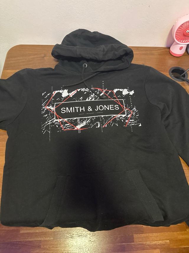 Felpa SMITH & JONES Nera Uomo