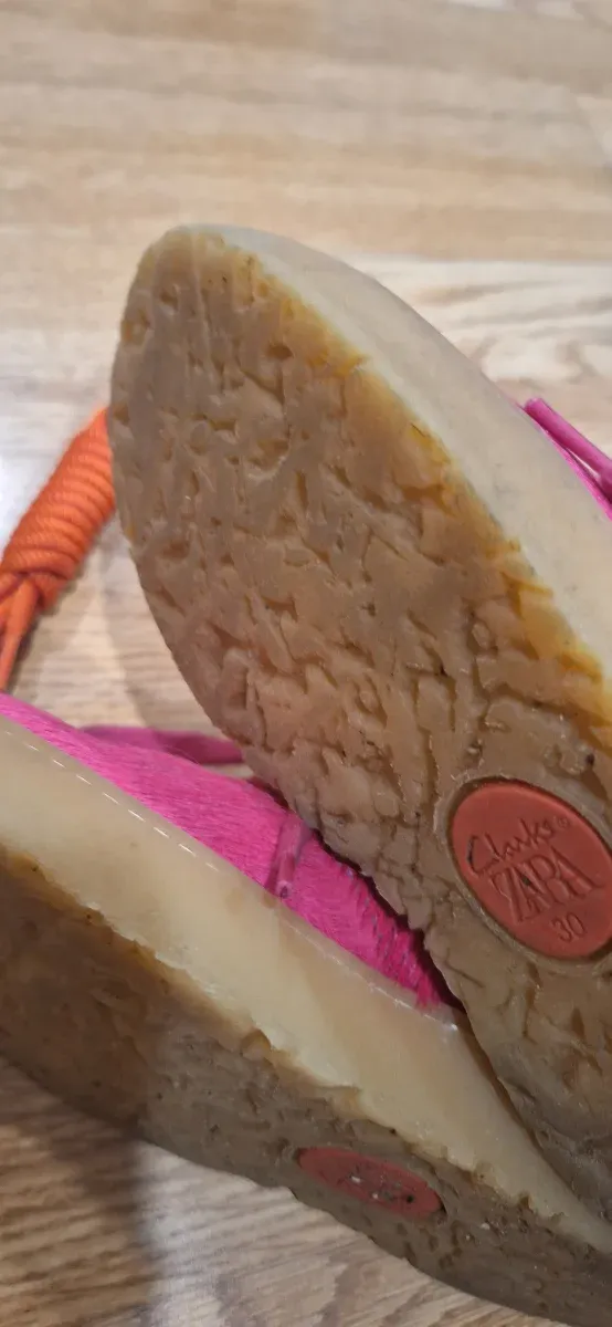 Botines  colaboración clarks Zara Piel Potro Rosa