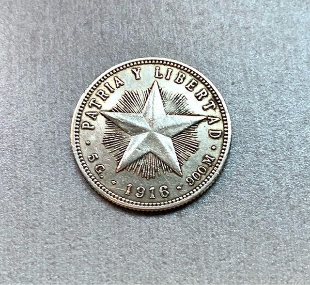 2 Monedas Plata Cuba 1916/1915