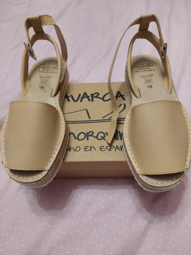 Sandalias Pons Quintana Beige Talla 38