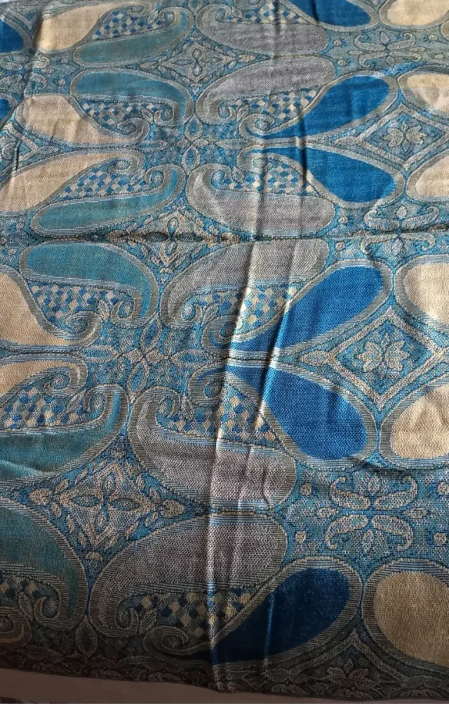 Pashmina azul nueva 1,84x68 cm