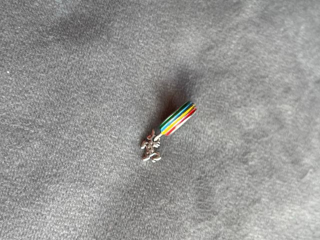 Charm Unicornio. Bañado en Plata S925 Nuevo