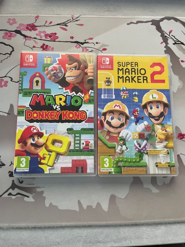 Mario vs Donkey Kong y Mario Maker 2 switch