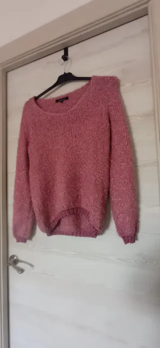 Jersey rosa brillante invierno