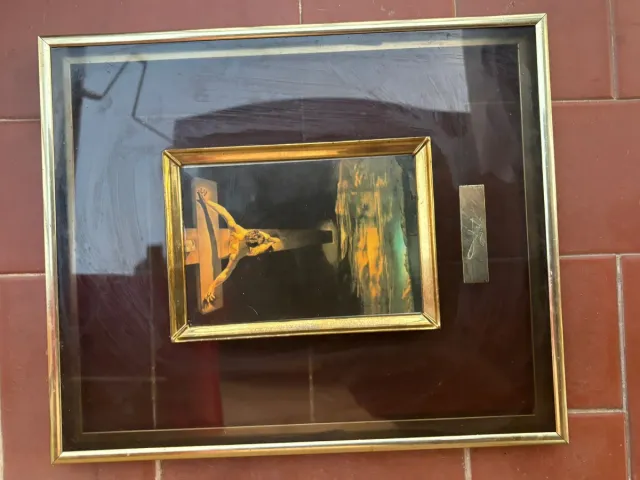 Cuadro Cristo Crucificado Dorado