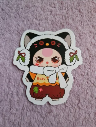 Baby Three Mini Gato Negro Navidad