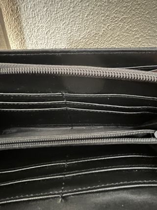 Cartera billetero mujer negra