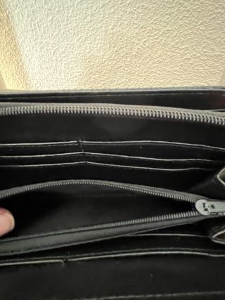 Cartera billetero mujer negra