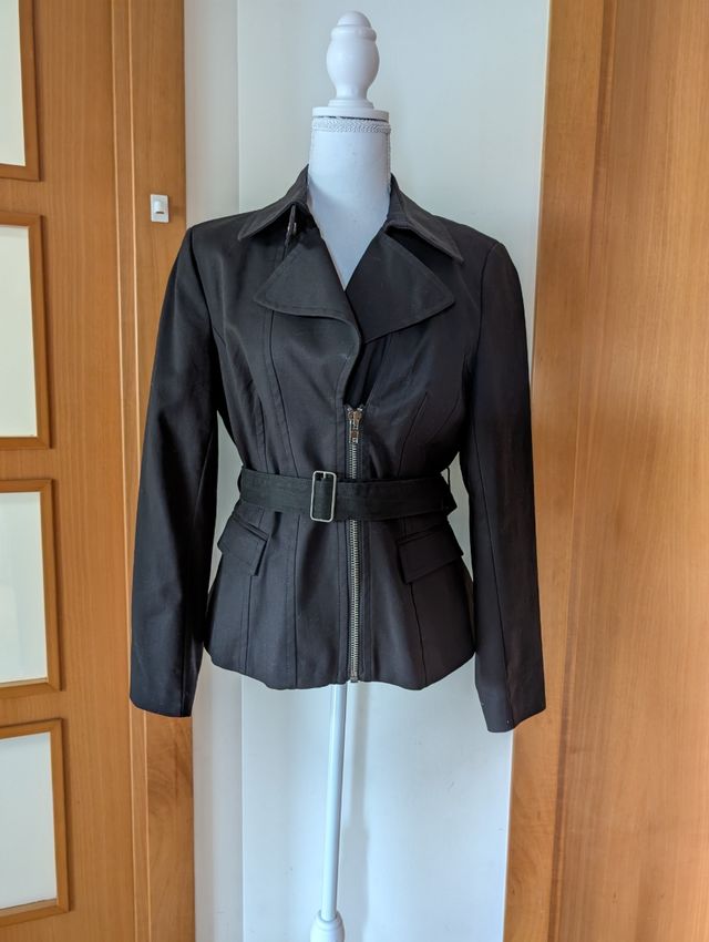 Chaqueta Zara Basic Negra Talla L