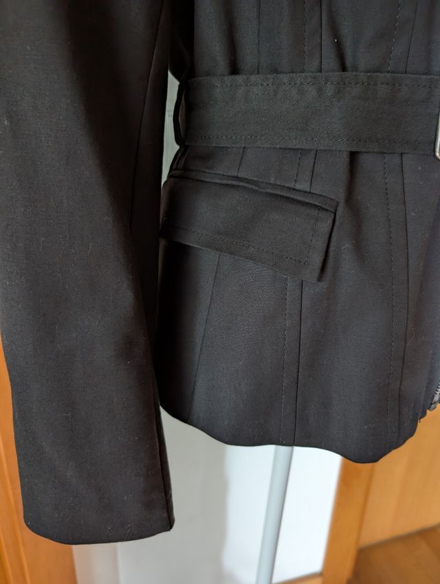 Chaqueta Zara Basic Negra Talla L