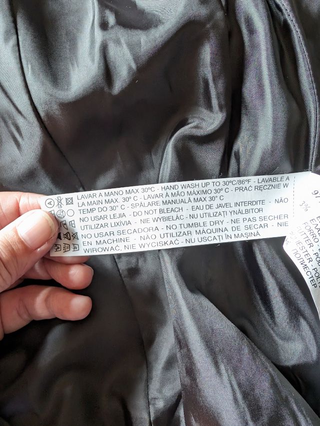 Chaqueta Zara Basic Negra Talla L