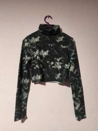 Jersey cuello alto tie dye Y2K