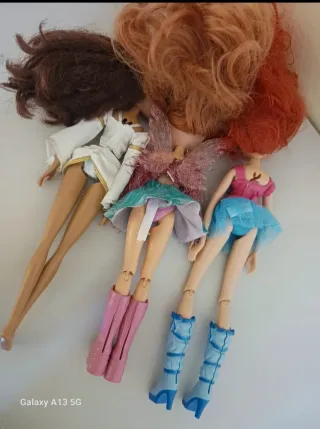 Lotto 3 bambole Winx Barbie