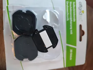 Protectores enchufe niños - Negro 