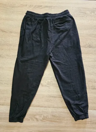 Pantaloni tuta uomo neri con logo