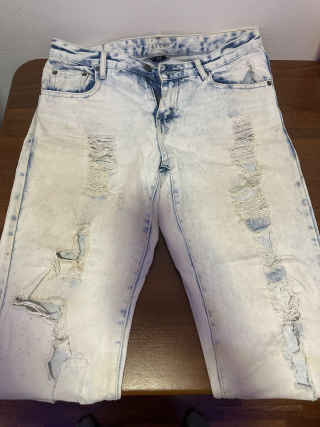Jeans SCOUT uomo strappati effetto used