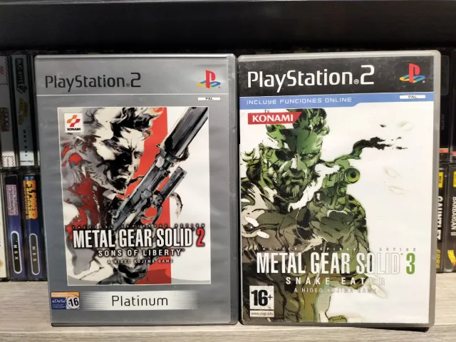 Lote 2 Juegos PS2: Metal Gear Solid 2 y 3