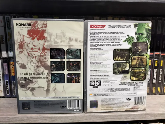 Lote 2 Juegos PS2: Metal Gear Solid 2 y 3