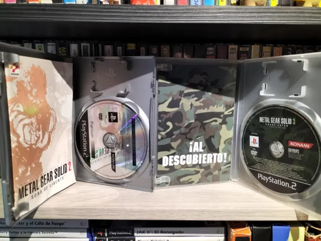 Lote 2 Juegos PS2: Metal Gear Solid 2 y 3