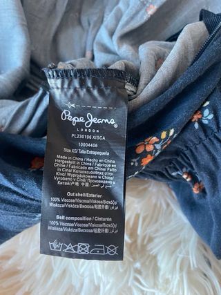 Mono Pepe Jeans azul estampado floral