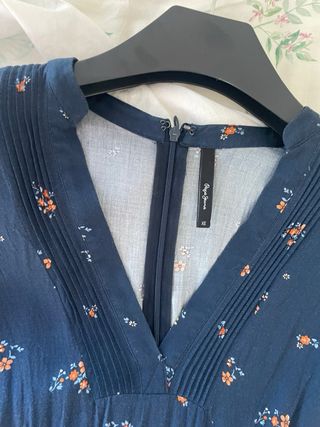 Mono Pepe Jeans azul estampado floral