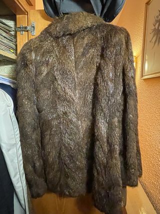 Cappotto vintage in pelle di bisonte