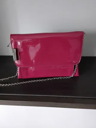 Bolso Cartera Parfois Rosa Charol Cadena