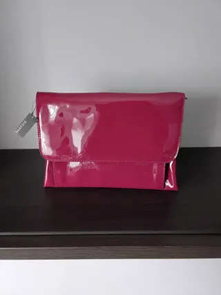 Bolso Cartera Parfois Rosa Charol Cadena