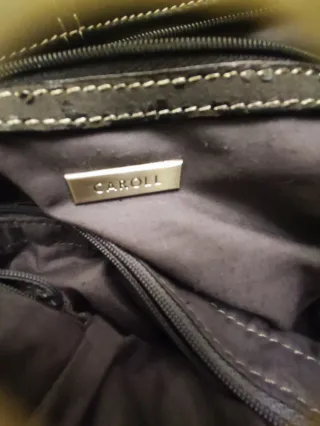 Bolso CAROLL negro piel