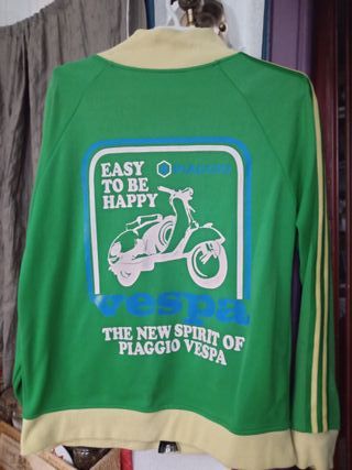 Sudadera Vespa Verde y Amarillo