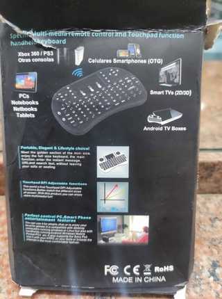 Miniteclado Wireless Luminoso Spagnolo