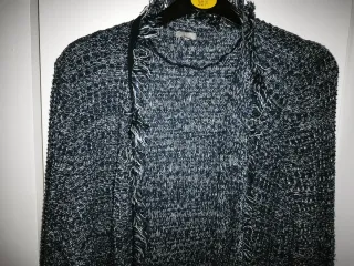 Cardigan blu/bianco taglia M